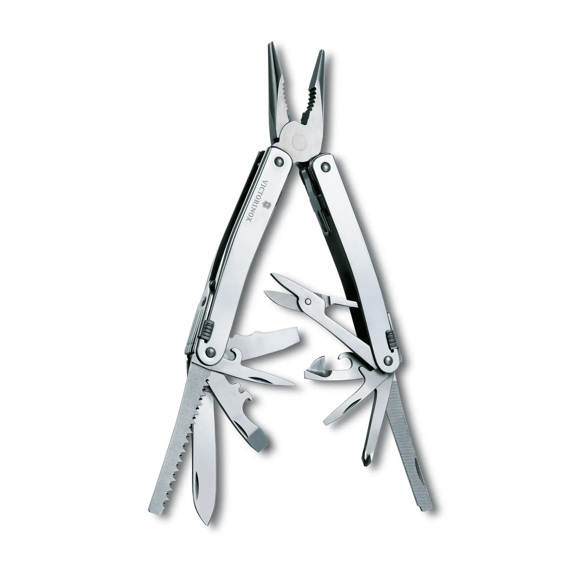 Victorinox SWISS TOOL SPIRIT X PLUS 35 Funktionen GESCHENKSCHACHTEL SILBER 3.0235.L Victorinox
