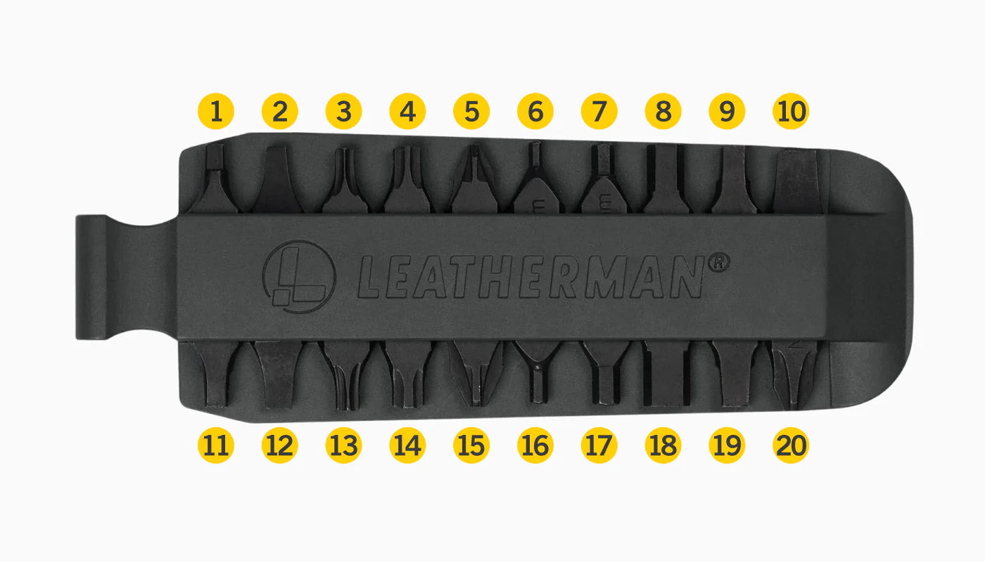 Leatherman Bit Kit #6 – Erweiterungsset mit 22 Schraubenantrieben Leatherman