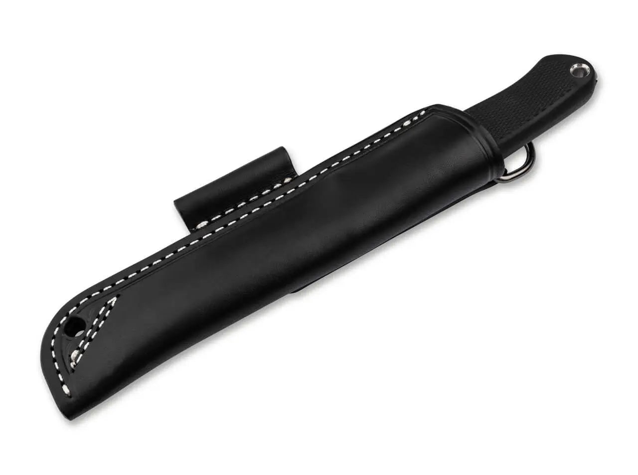 Böker Arbolito BK-1 – Bushcraft Messer N690 Stahl, TPE Griff, Lederscheide Böker Arbolito