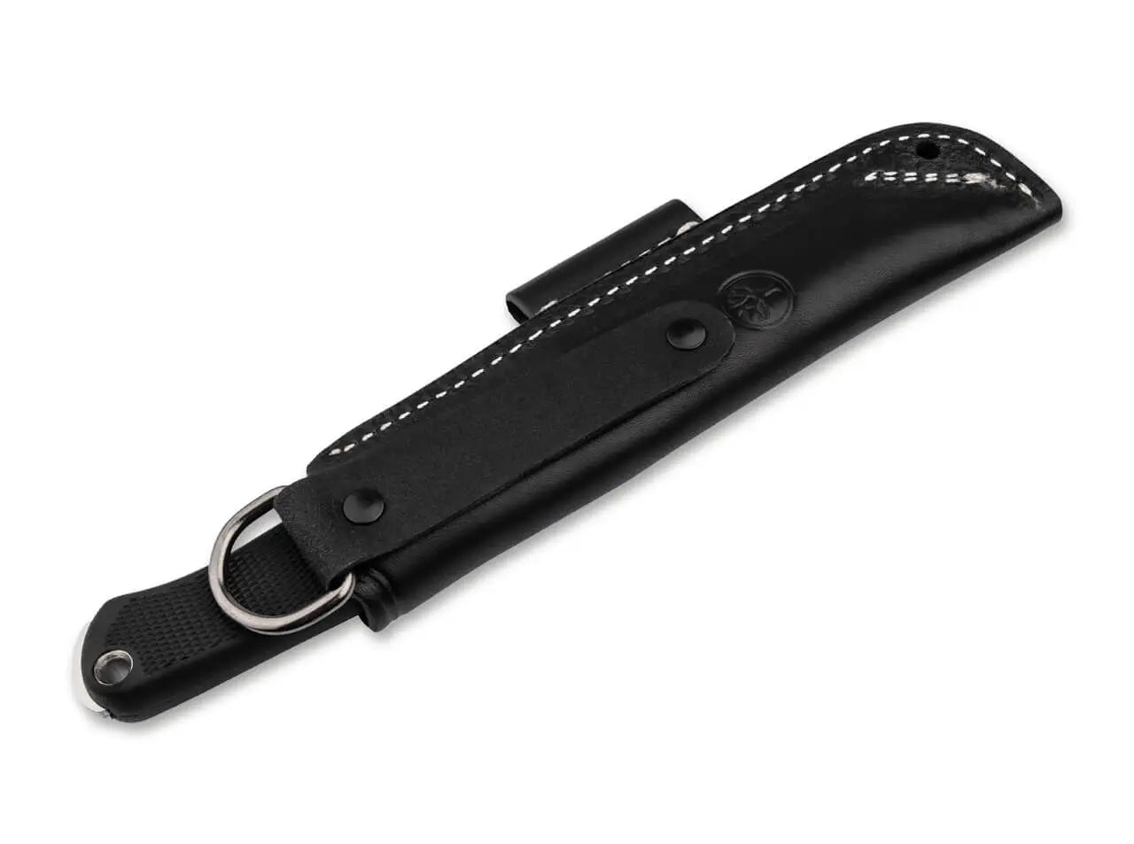 Böker Arbolito BK-1 – Bushcraft Messer N690 Stahl, TPE Griff, Lederscheide Böker Arbolito