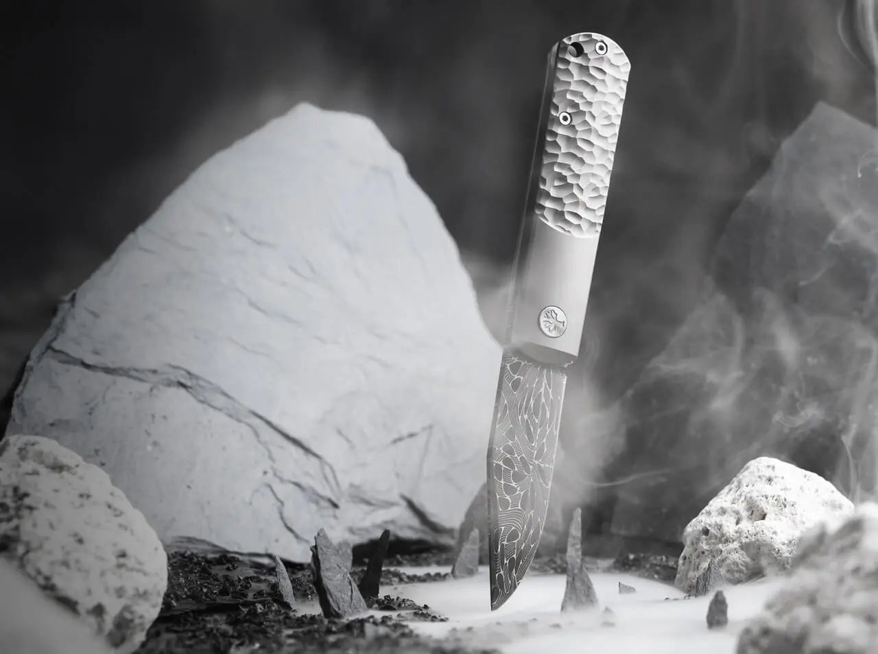 Böker BRLW Meteoritendamast – Exklusives Titan-Taschenmesser mit echter Meteoritendamast-Klinge aus Solingen Böker Manufaktur Solingen