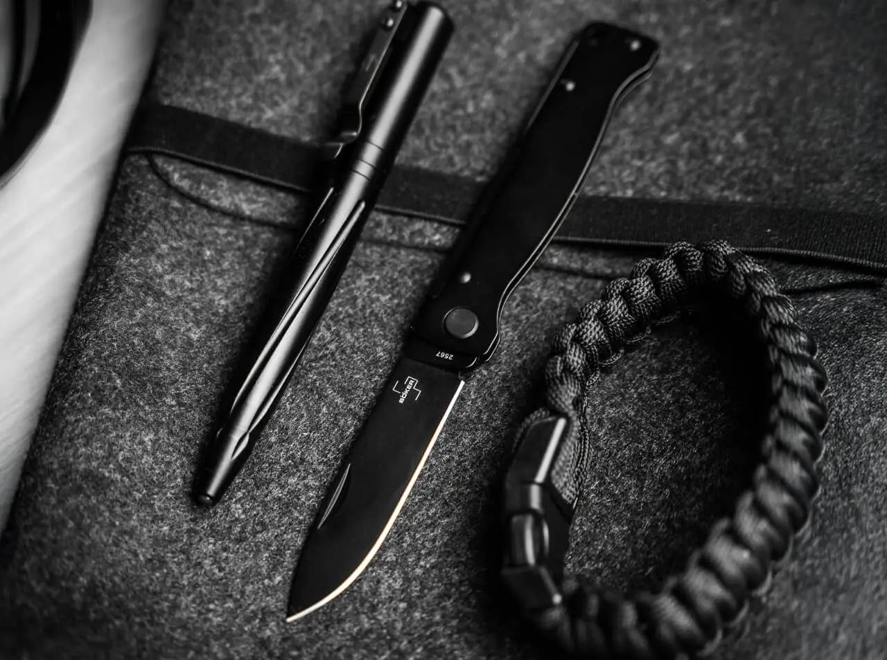 Böker Plus Atlas All Black – Slipjoint Taschenmesser 12C27, Schwarz, legal führbar Böker Plus