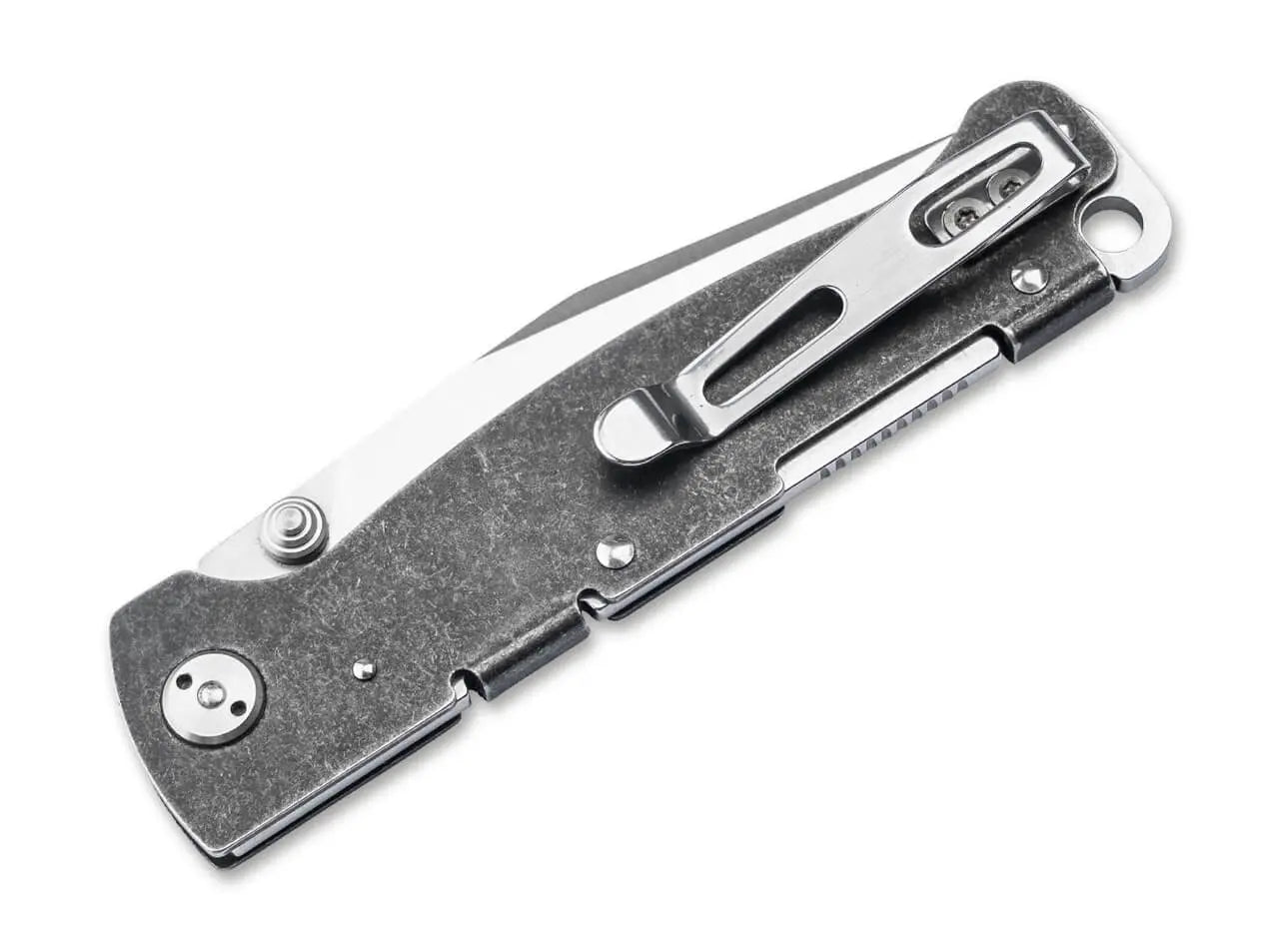 Böker Plus Atlas Clippoint TS D2 Backlock Taschenmesser Einhandmesser Edelstahl Böker Plus