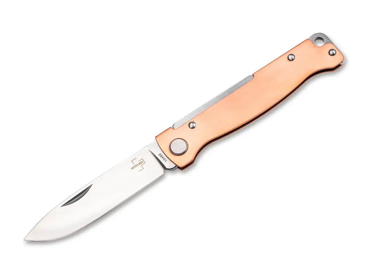Böker Plus Atlas Copper – Slipjoint Taschenmesser 12C27, Kupfergriff Böker Plus