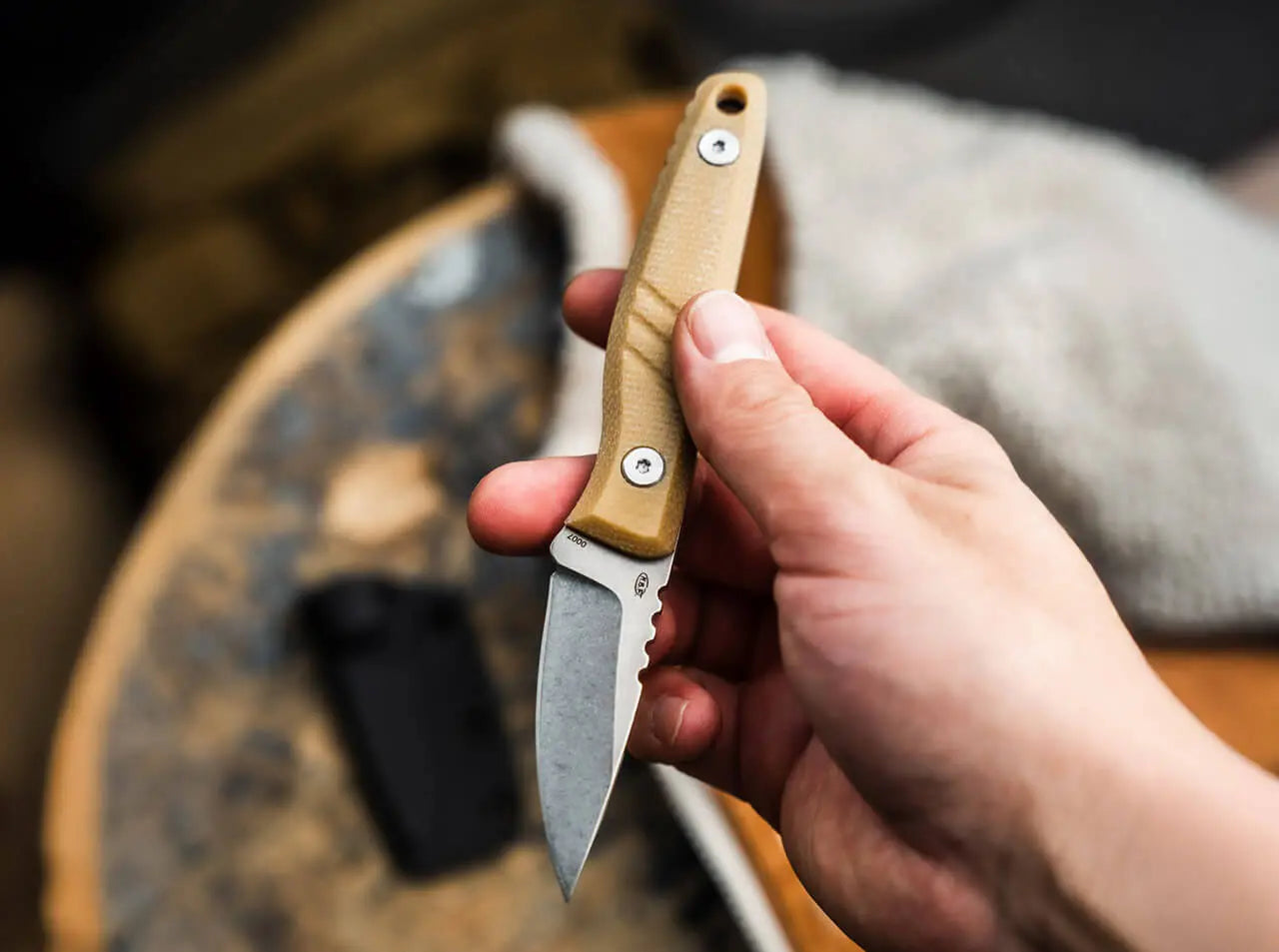 Böker Plus Five Point Nine – Feststehendes EDC Messer 440C, Micarta Böker Plus