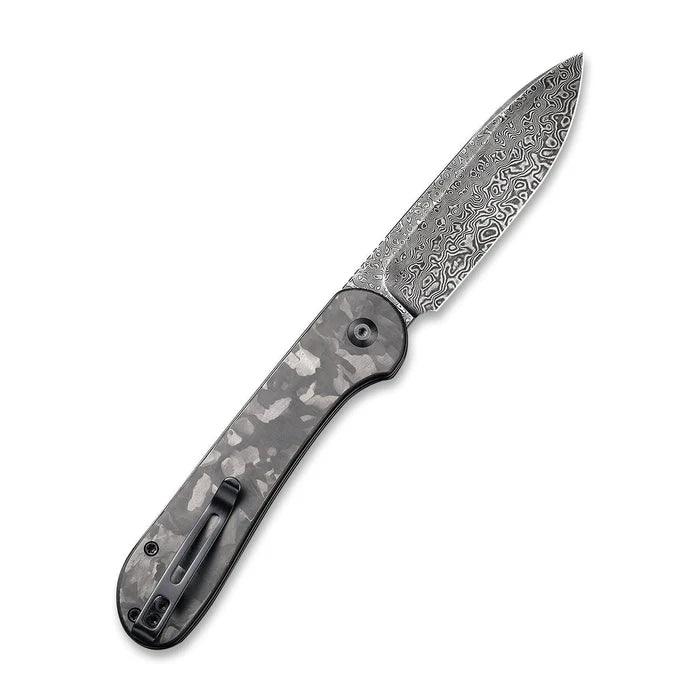 CIVIVI Button Lock Elementum Damascus CF C2103DS-3 CIVIVI