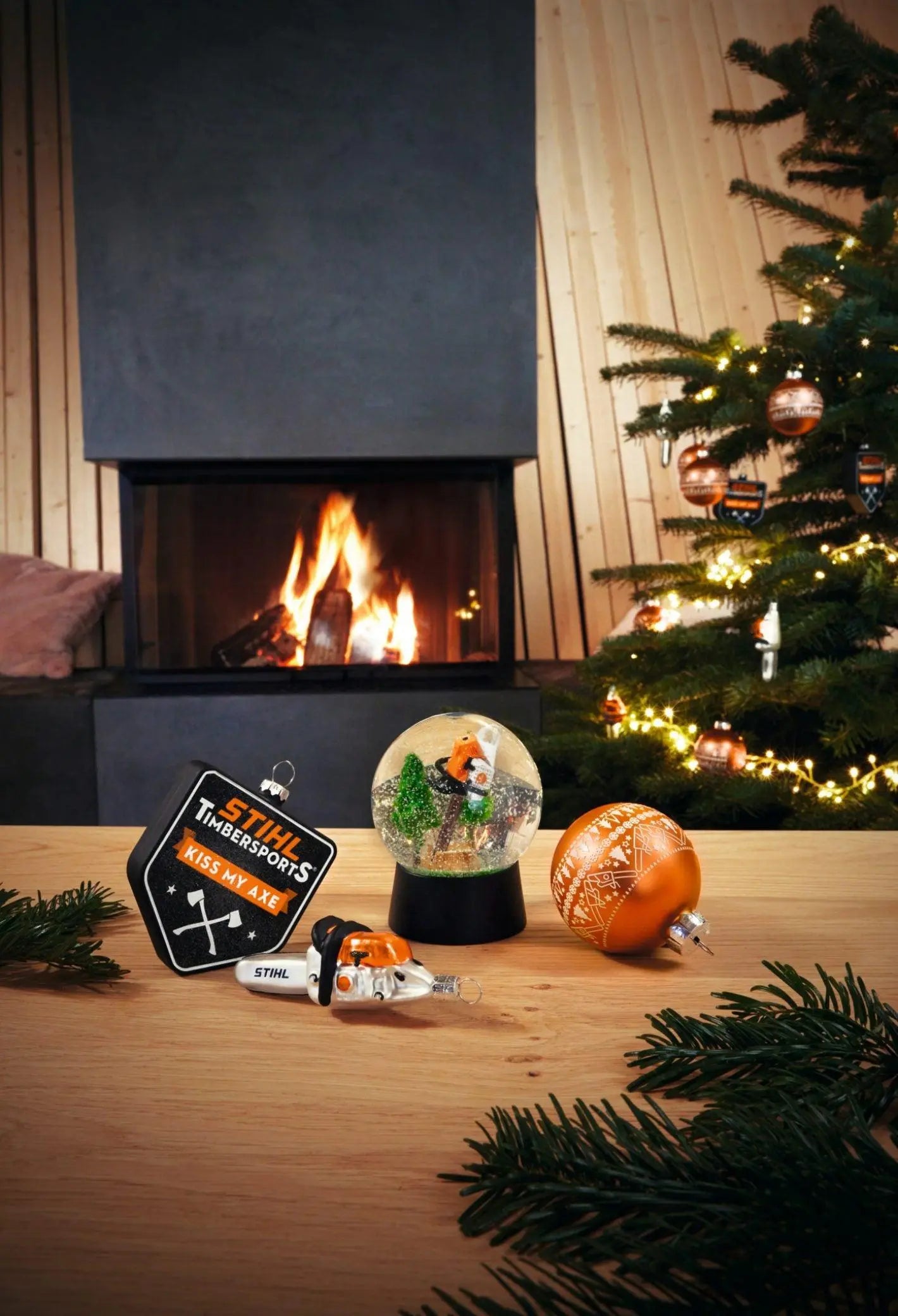 STIHL Weihnachtsbaumkugel 4er Set ICON Stihl