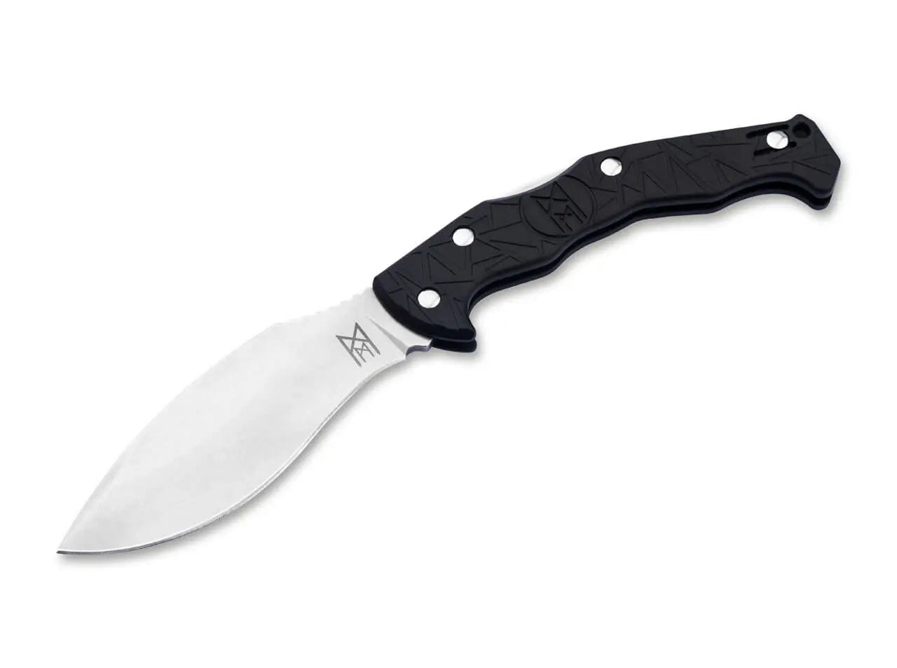 Midgards Messer EDC Kukri Schwarz – Backlock Taschenmesser Midgards-Messer