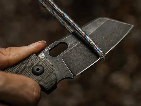 Kizer Sheepdog C01C Micarta Black Button Lock Kizer