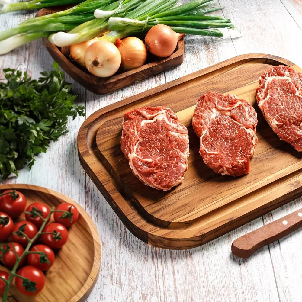 Stolf Teakholz Schneidebrett Elegance Culinary - 40 x 28 cm - GMELCH