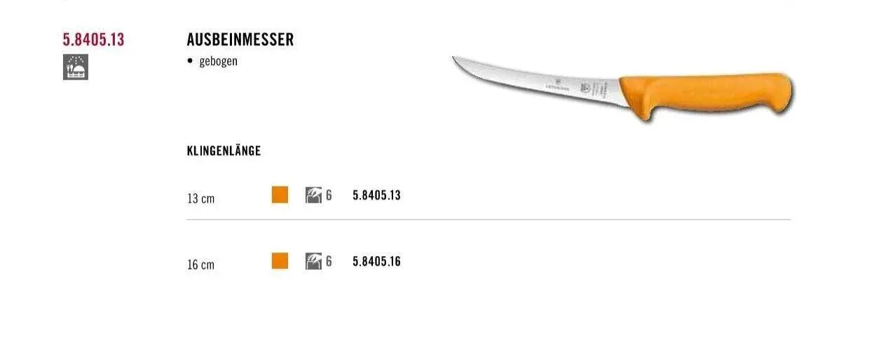 Victorinox Ausbeinmesser 13 cm Swibo 5.8405.13 Victorinox
