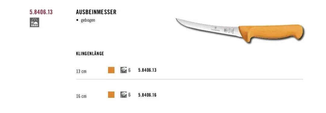 Victorinox Ausbeinmesser flex 16 cm Swibo 5.8406.16 Victorinox