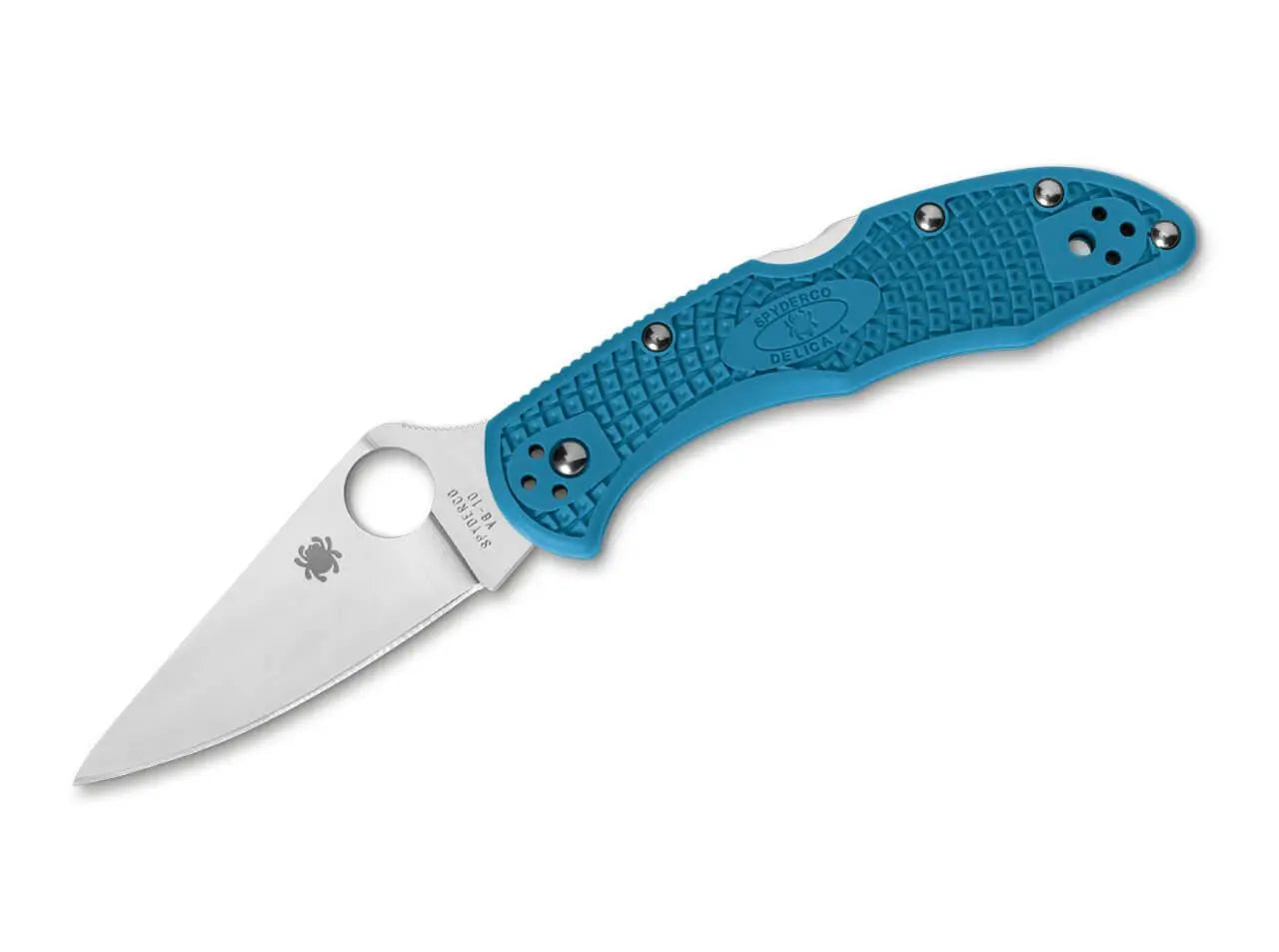 Spyderco Delica 4 Lightweight Flat Ground Blue C11FPBL Spyderco