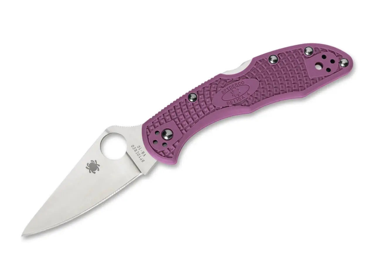Spyderco Delica 4 Lightweight Flat Ground Purple Spyderco
