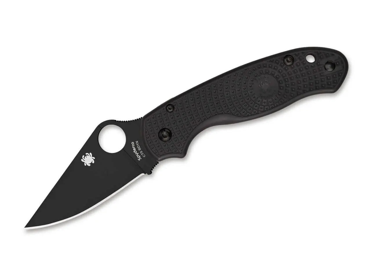 Spyderco C223PBBK Para 3 Lightweight – CTS BD1N, Black FRN, Black Blade Spyderco