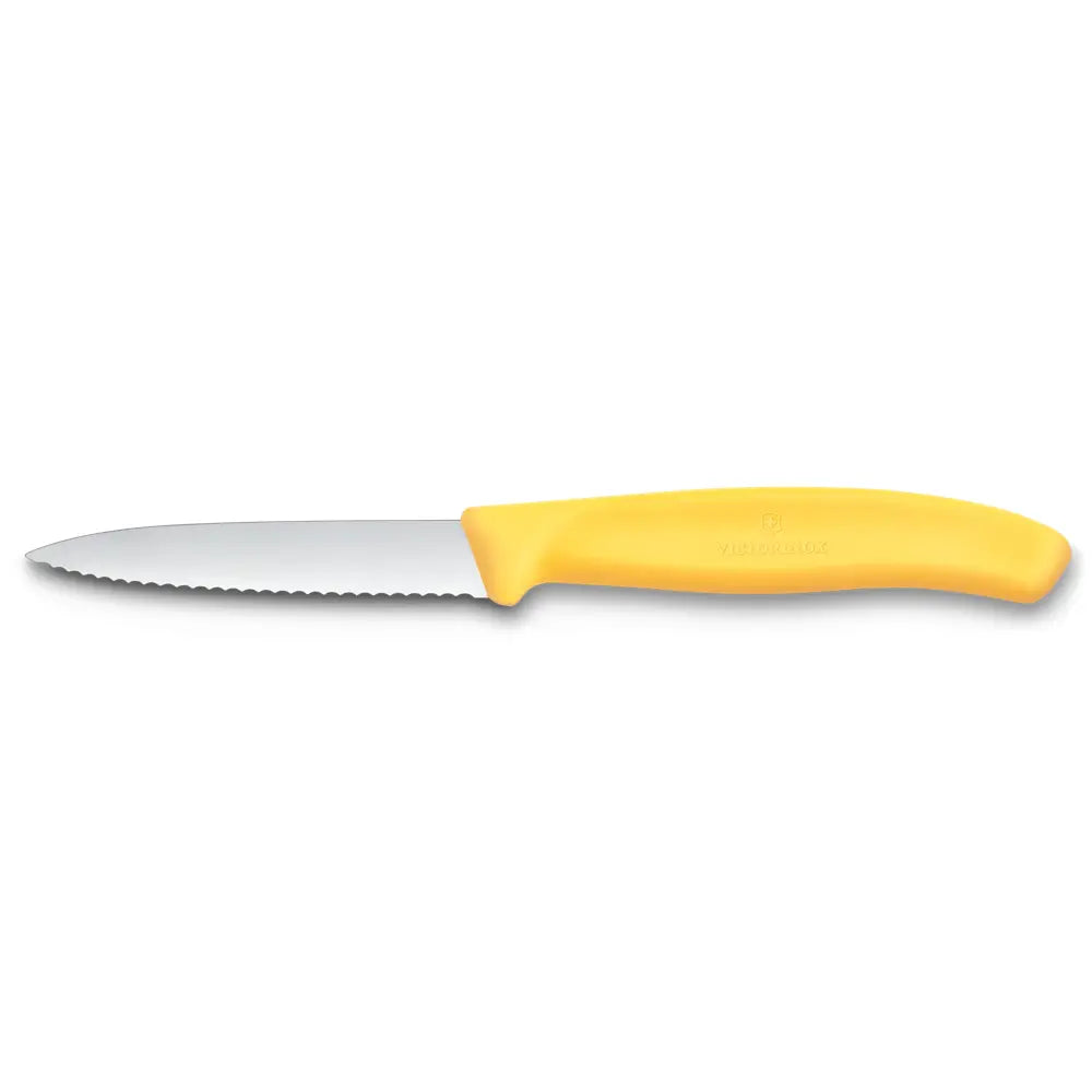 Victorinox Swiss Classic Gemüsemesser mittelspitz Wellenschliff 8 cm – Rostfrei, spülmaschinenfest, Made in Switzerland Victorinox