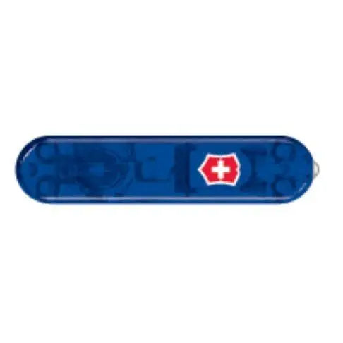 Victorinox Schale Vorderseite, 58 mm, rot, blau transparent, rot transparent LED, V Victorinox