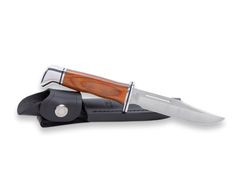 Buck Knives 117 Brahma – Jagd- und Outdoormesser mit 420HC Edelstahlklinge & Lederscheide