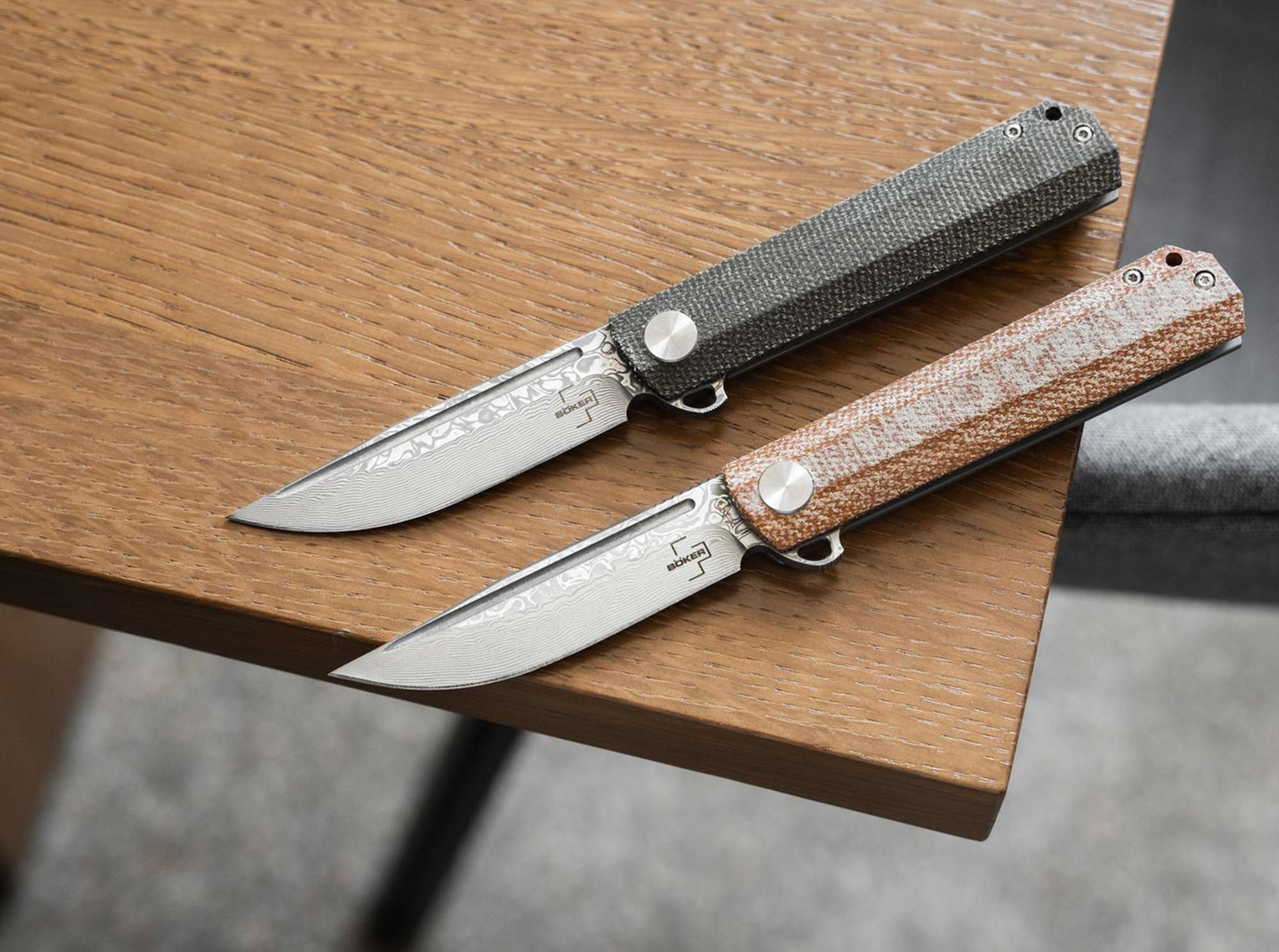 Böker Plus Cataclyst Flipjoint Damast – Edles Gentleman-EDC mit 110 Lagen Damast
