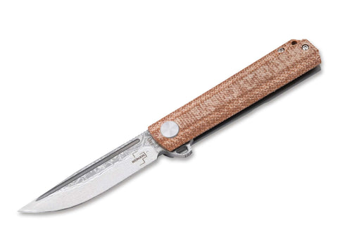 Böker Plus Cataclyst Flipjoint Damast – Edles Gentleman-EDC mit 110 Lagen Damast