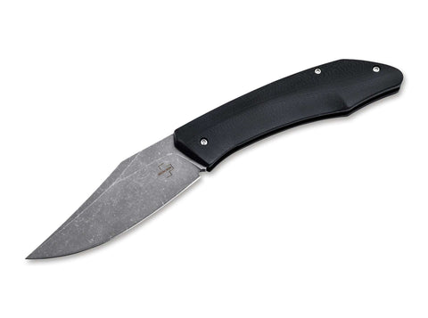 Böker Plus SamoSaur D2 G10 Slipjoint Messer Durand Lurquin Stonewash Clippoint