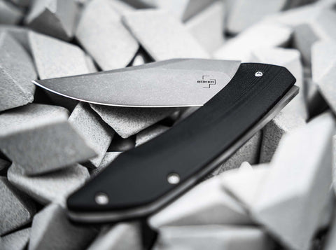 Böker Plus SamoSaur D2 G10 Slipjoint Messer Durand Lurquin Stonewash Clippoint