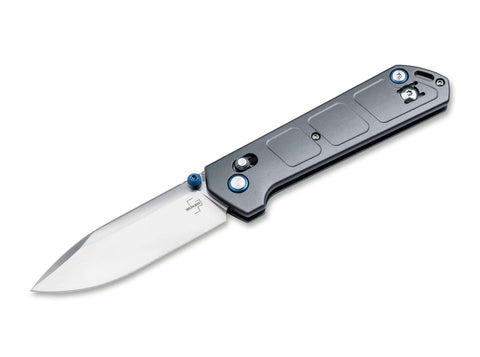 Böker Plus Kihon DC Alu – EDC Taschenmesser mit Nitro-V Klinge, Crossbar Lock & Aluminiumgriff