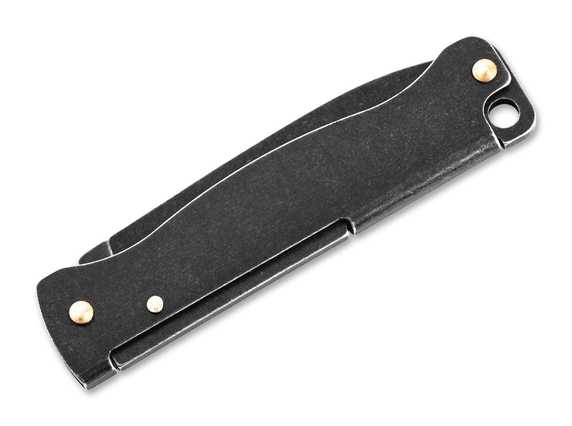 Böker Plus Atlas Mini Dark – Schlüsselbundmesser mit Black-Stonewash-Finish