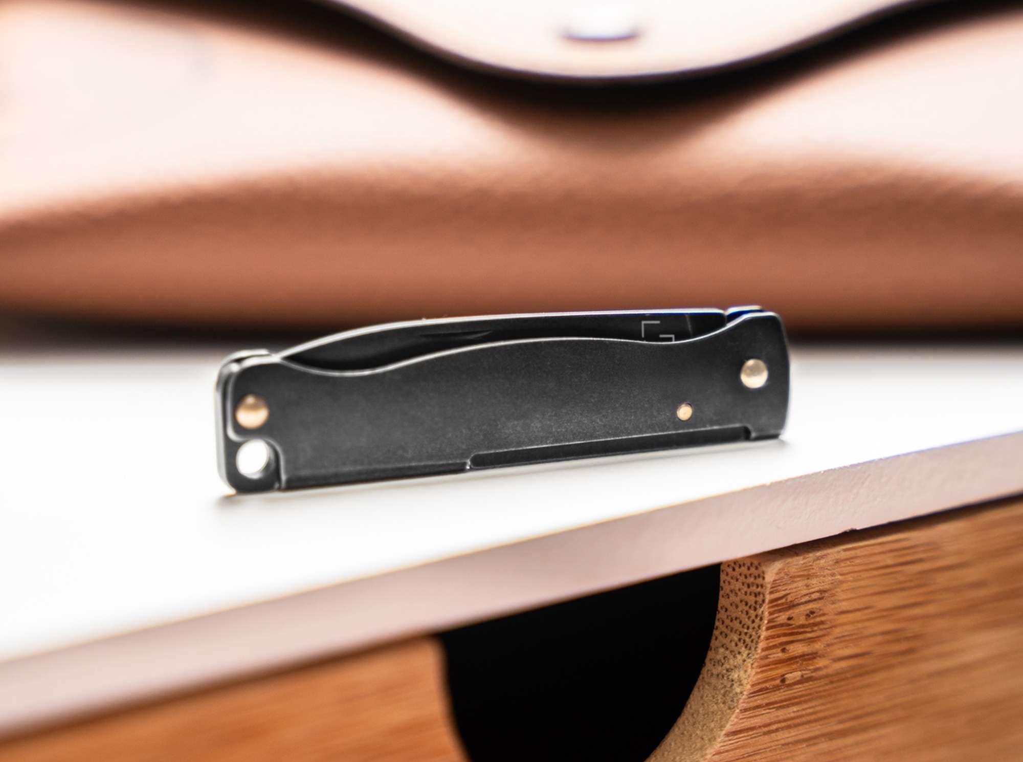 Böker Plus Atlas Mini Dark – Schlüsselbundmesser mit Black-Stonewash-Finish
