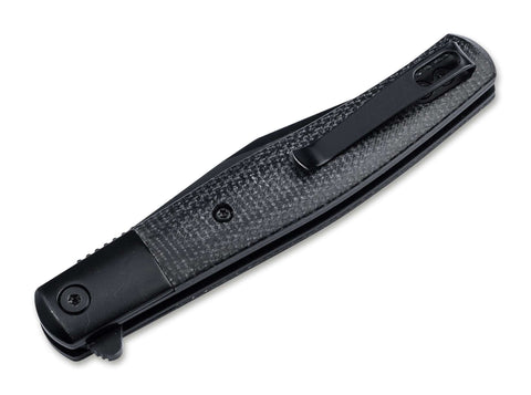 Böker Plus Modern Stockman – Taschenmesser mit Nitro-V Stahl, Micarta Griff & Flipper | Linerlock EDC Böker Plus
