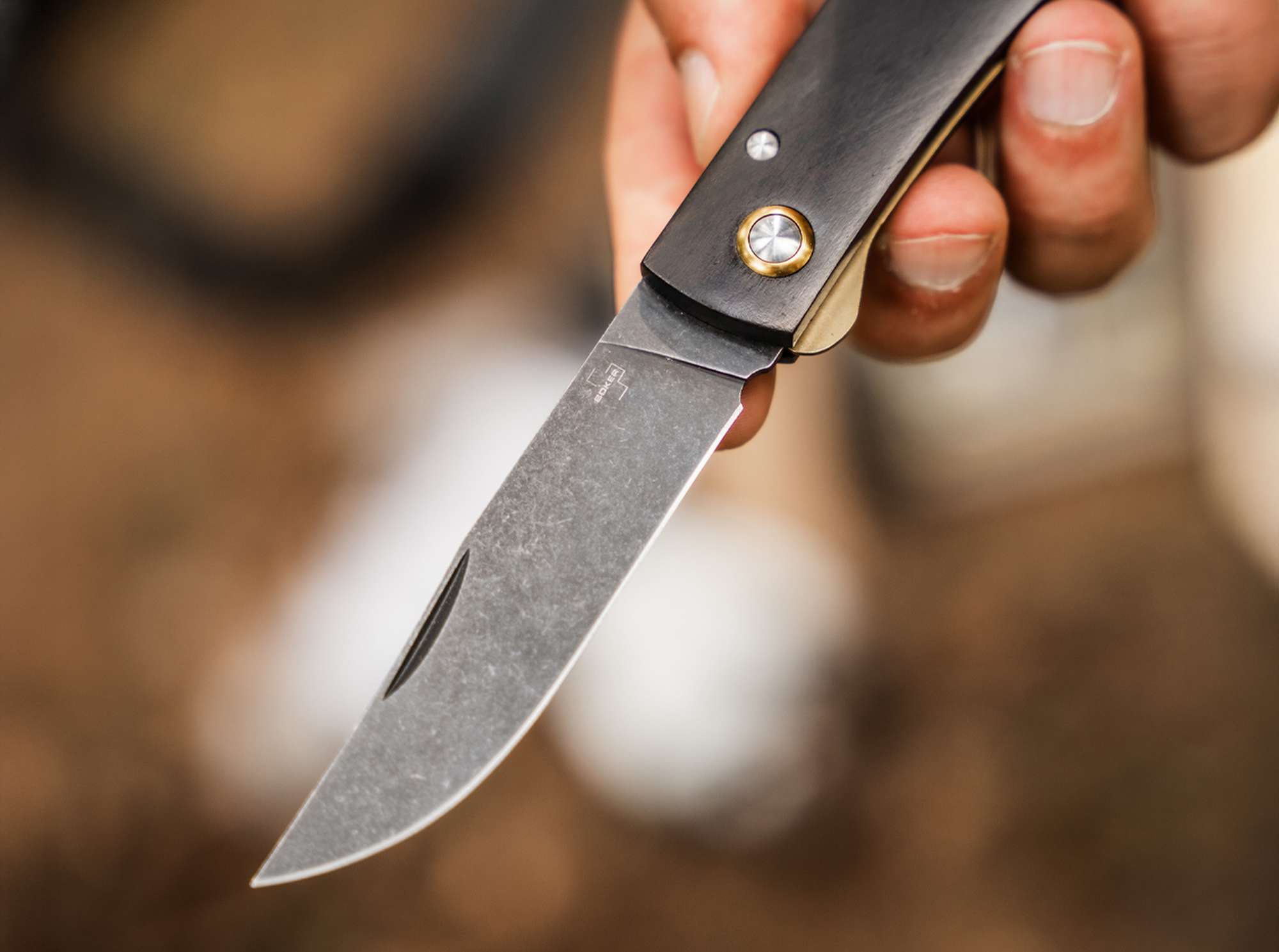 Böker Plus Rusticus All Black – Klassisches Taschenmesser im modernen Look