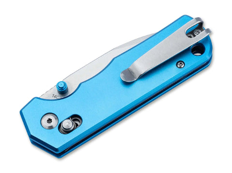 Böker Plus Rockstub Blue 14C28N Crossbar Lock Aluminium Taschenmesser Böker Plus
