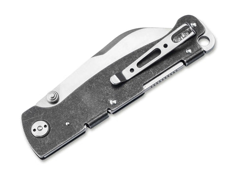 Böker Plus Atlas Sheepsfoot TS D2 Backlock Einhandmesser Edelstahl Taschenmesser GMELCH