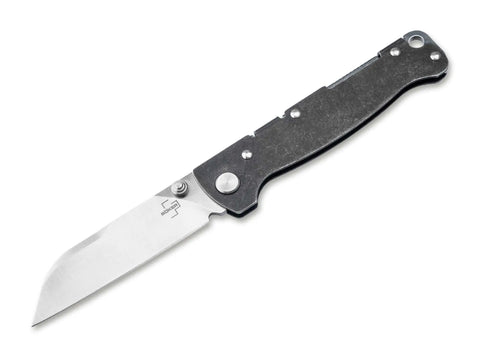 Böker Plus Atlas Sheepsfoot TS D2 Backlock Einhandmesser Edelstahl Taschenmesser GMELCH