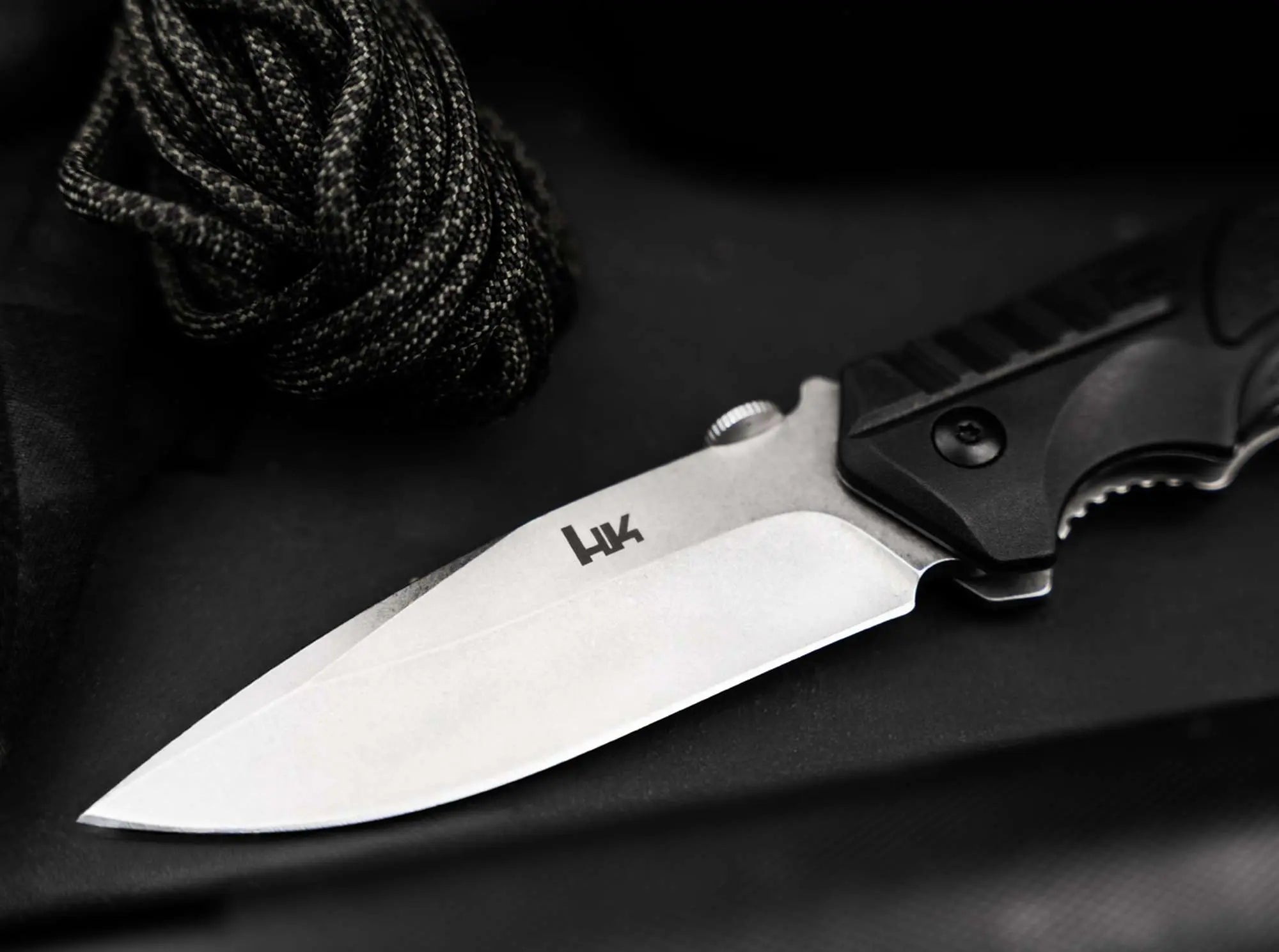 Heckler & Koch SFP Tactical Folder D2 Messer Linerlock EDC Taschenmesser Heckler & Koch