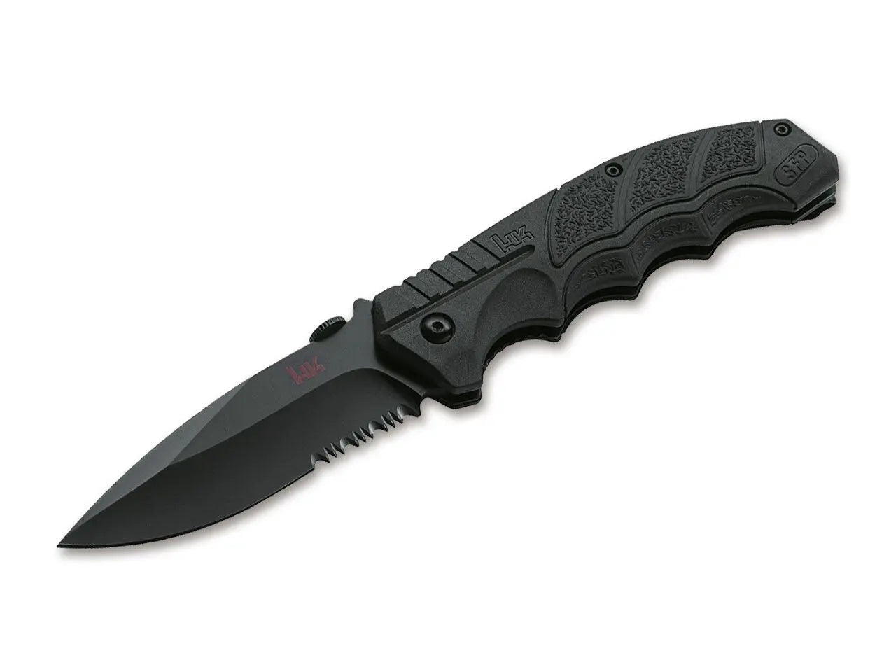 Heckler & Koch SFP Tactical Folder All Black D2 Linerlock Taschenmesser Heckler & Koch