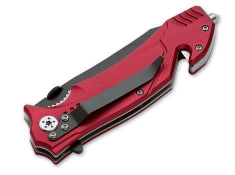 Böker Magnum Rettungsmesser Glasbrecher Gurtschneider Hosenclip rostfrei  scharf