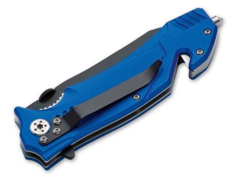 Böker Magnum Rettungsmesser Glasbrecher Gurtschneider Hosenclip rostfrei  scharf