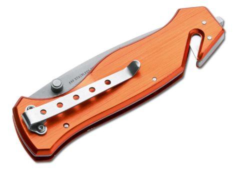 Böker Magnum Rettungsmesser Glasbrecher Gurtschneider Hosenclip rostfrei  scharf