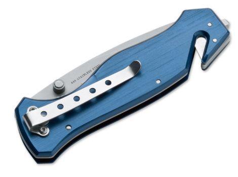 Böker Magnum Rettungsmesser Glasbrecher Gurtschneider Hosenclip rostfrei  scharf