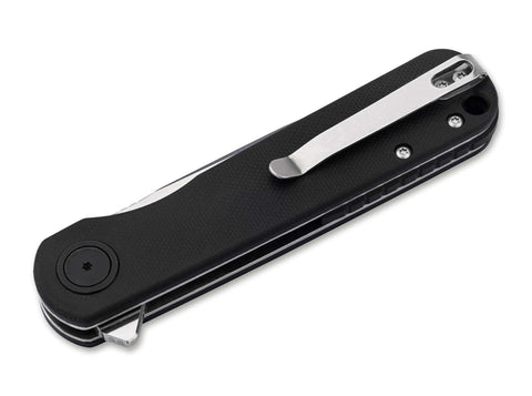 Böker Magnum Braddock Black Taschenmesser 440B Stahl, G10 Griff, Flipper, Linerlock