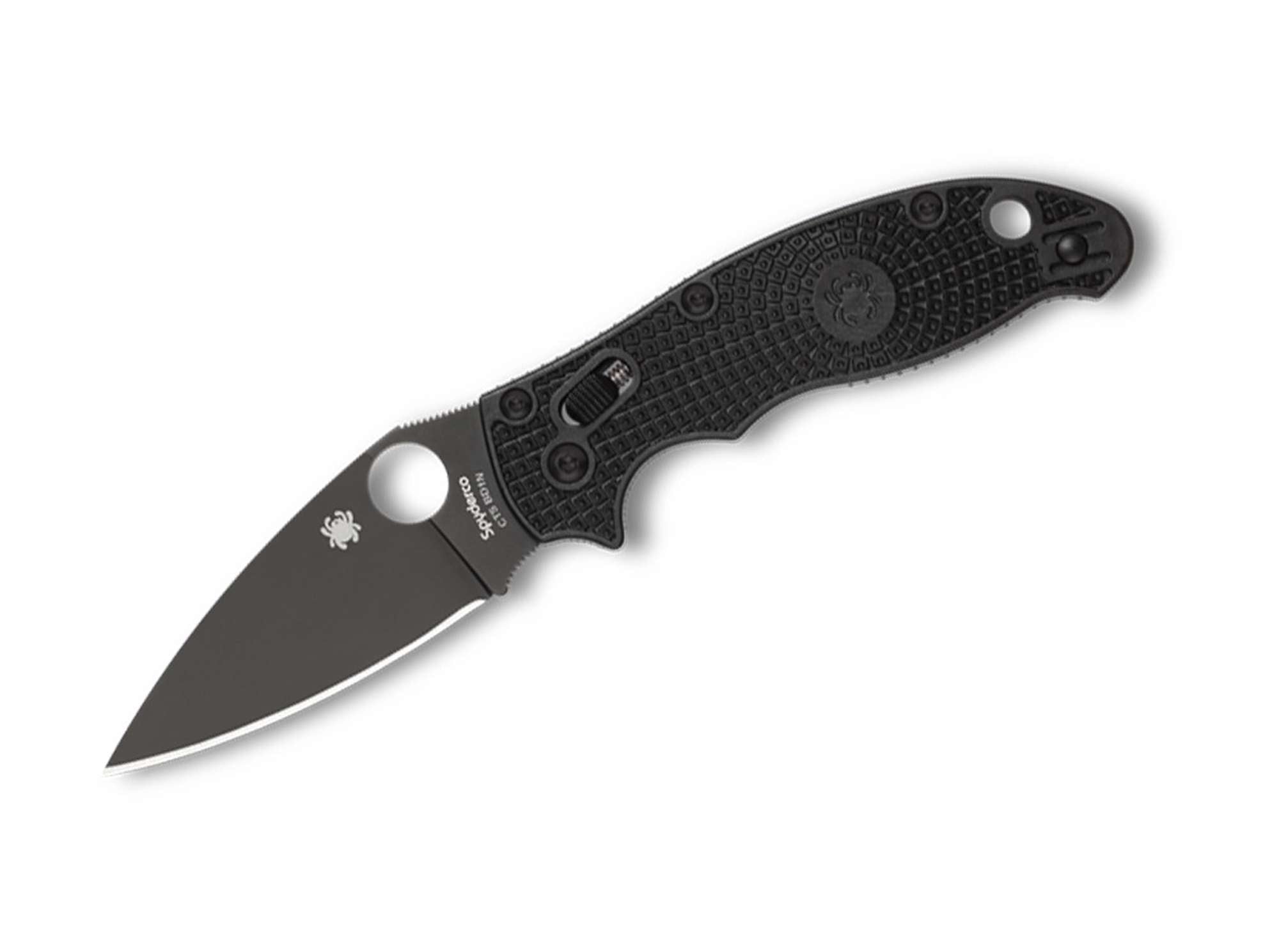 Spyderco Manix 2 Lightweight All Black – Ultraleichtes Taschenmesser mit Ball Bearing Lock