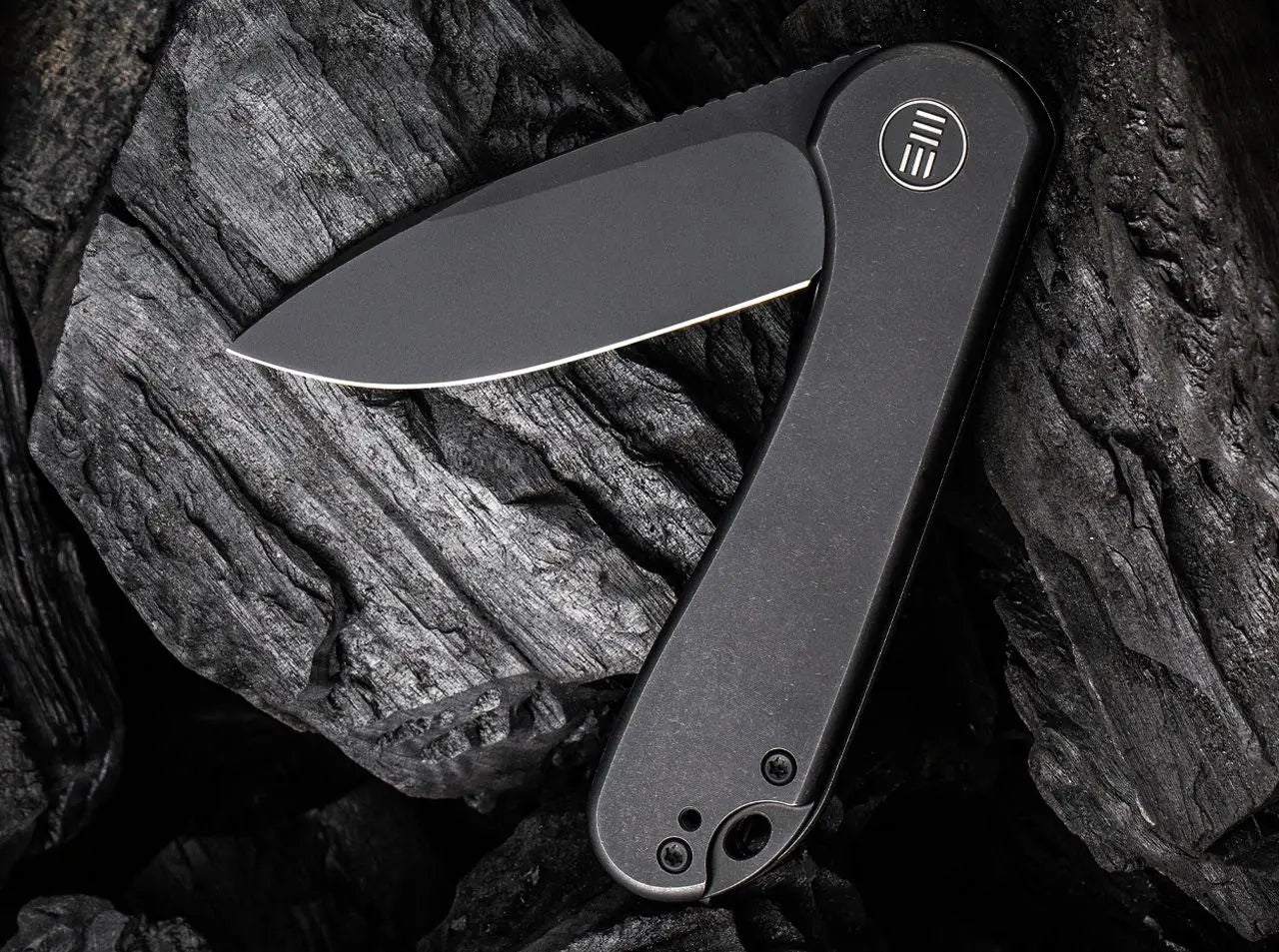 WE Knife Elementum Titanium Black – CPM-20CV Einhandmesser