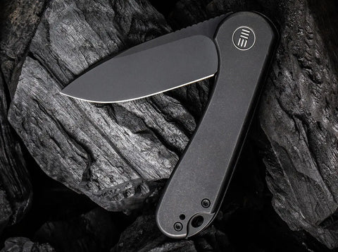 WE Knife Elementum Titanium Black – CPM-20CV Einhandmesser