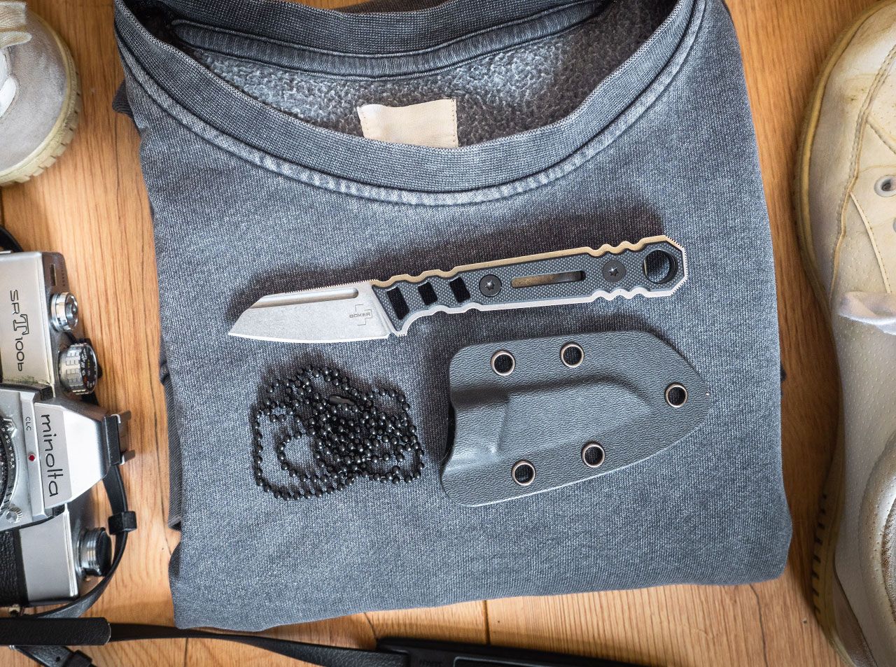 Böker Plus Ylvi – kompaktes feststehendes EDC- & Neck Knife mit D2-Klinge