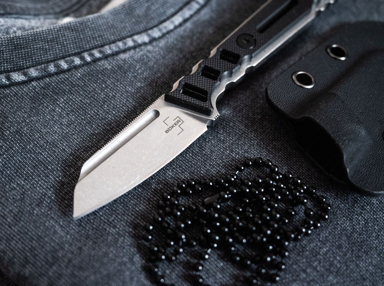 Böker Plus Ylvi – kompaktes feststehendes EDC- & Neck Knife mit D2-Klinge