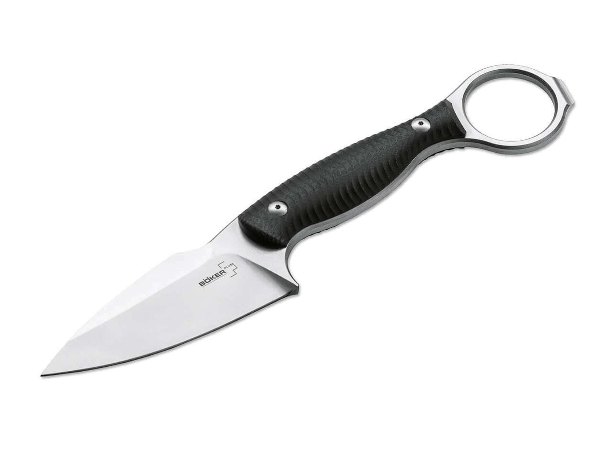 Böker Plus Accomplice D2 Feststehendes Messer EDC Neck Knife G10 Kydexscheide