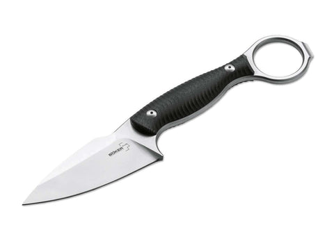 Böker Plus Accomplice D2 Feststehendes Messer EDC Neck Knife G10 Kydexscheide