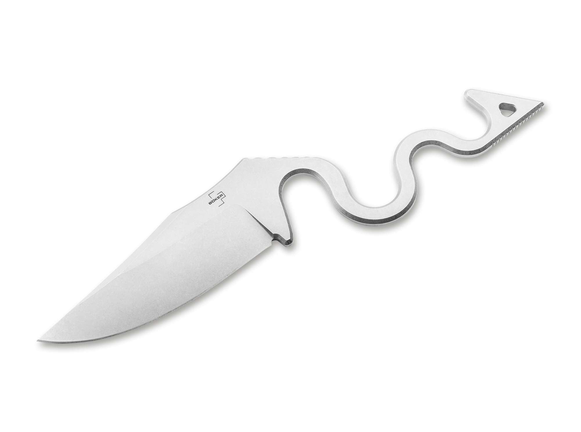 Böker Plus The Midgards Snake – Feststehendes Messer D2 Stahl, Ganzstahlkonstruktion, Kydex-Scheide
