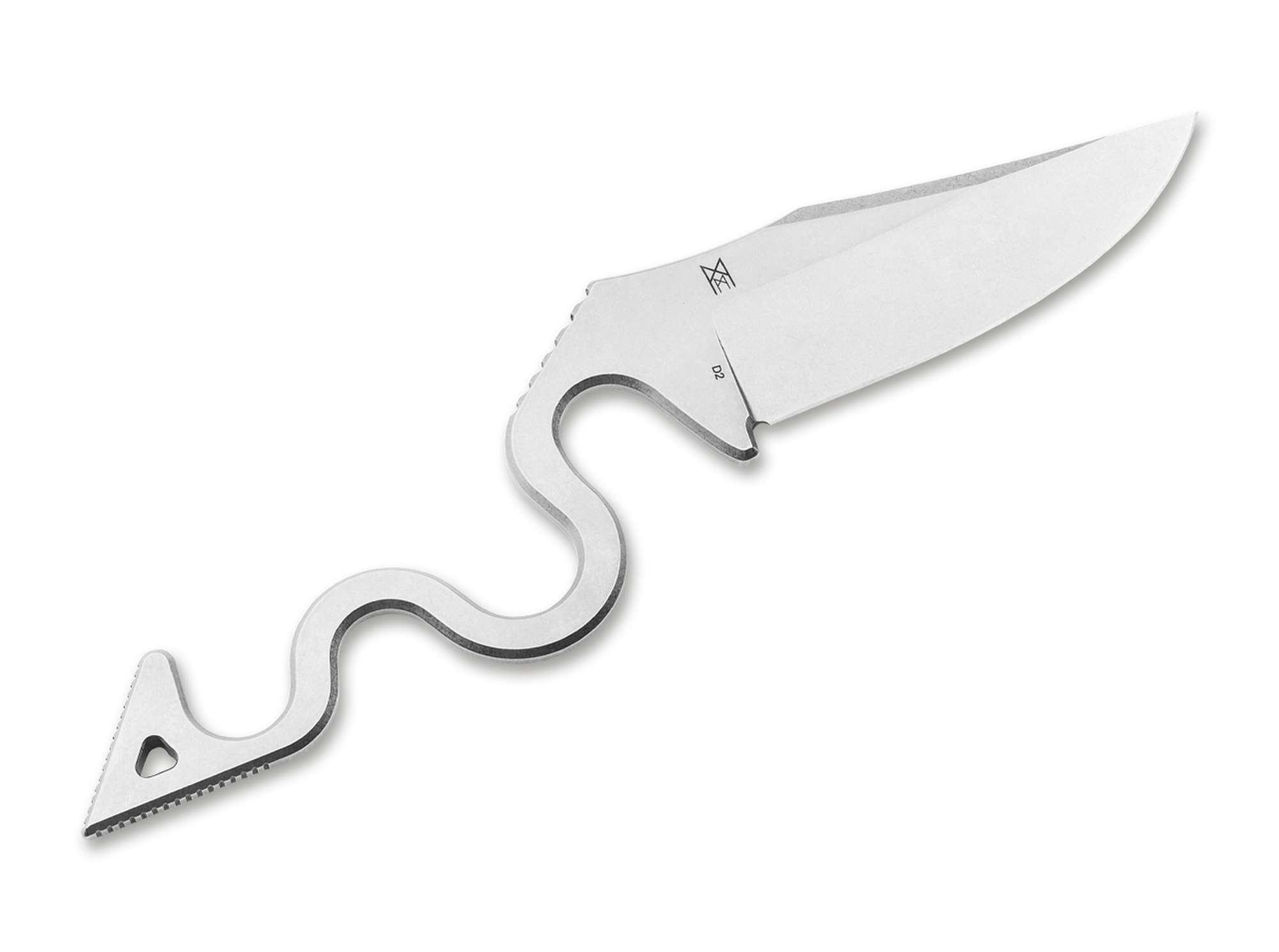 Böker Plus The Midgards Snake – Feststehendes Messer D2 Stahl, Ganzstahlkonstruktion, Kydex-Scheide